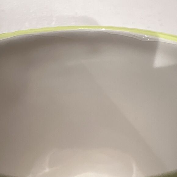 Grasslands Road Cupcake Style Coffee Mug Tea Green Fluted Handle Frosting Flower - Picture 14 of 14